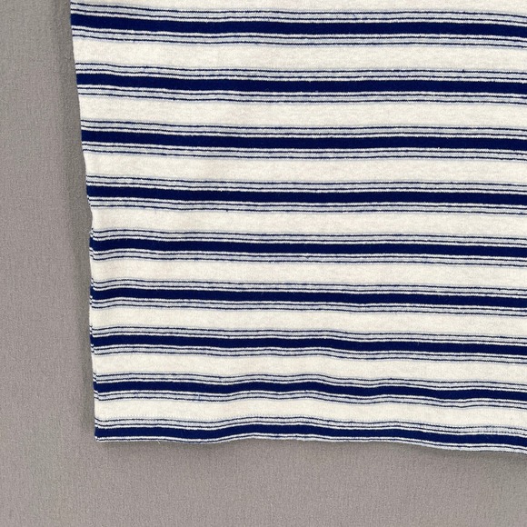 JUNGMAVEN EDDIE BAUER Jung T-shirt Mens Small Striped White Blue Short Sleeve - Picture 7 of 11